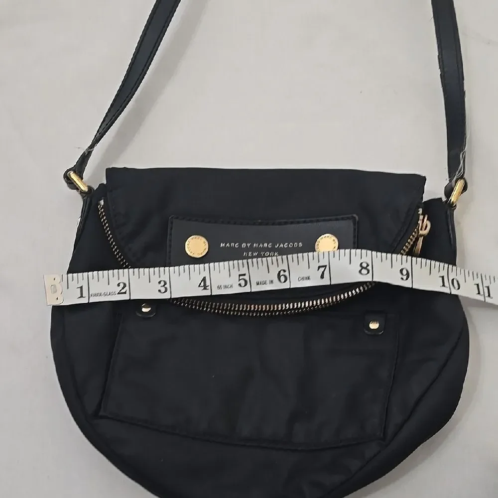 Marc by Marc Jacobs Black Crossbody with Gold Accents - Picture 5 of 12